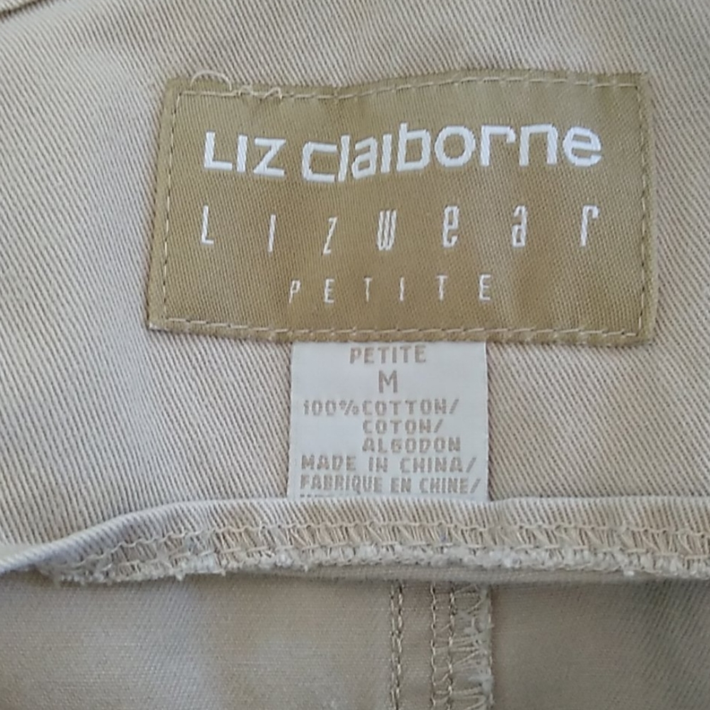 Liz Claiborne Taupe Overall Jumper- Size PM - Picture 3 of 6